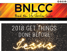 Tablet Screenshot of brandnewlifechurch.com